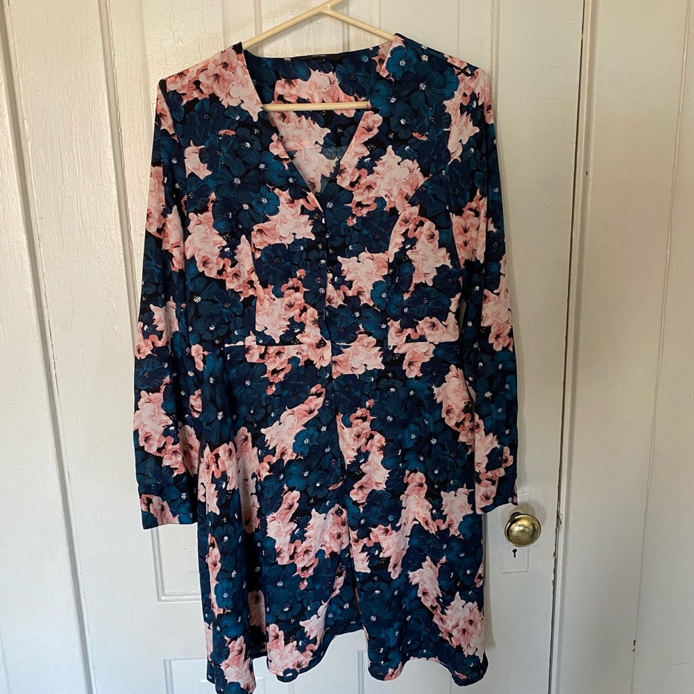 Floral dress from ASOS size large long sleeve